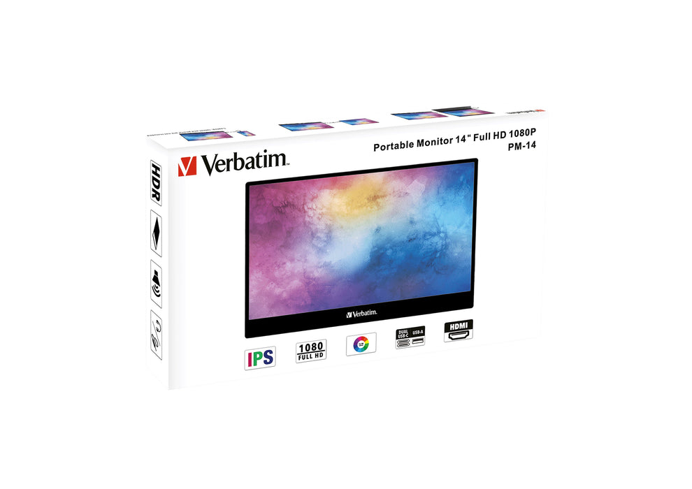 EAN 0023942495901 - Verbatim 49590 pantalla para PC 35,6 cm (14") 1920 x 1080 Pixeles Full HD LCD Negro imagen 5