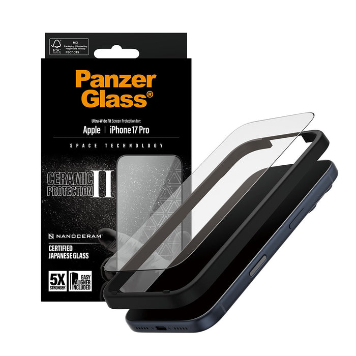 EAN 5715685026652 - PanzerGlass ® Ceramic II Screen Protector iPhone 17 Pro | Ultra-Wide Fit w. EasyAligner Protector de pant imagen 5