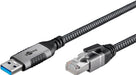 EAN 4040849706936 - Goobay 70693 cambiador de género para cable USB A RJ-45 Negro, Plata imagen 3