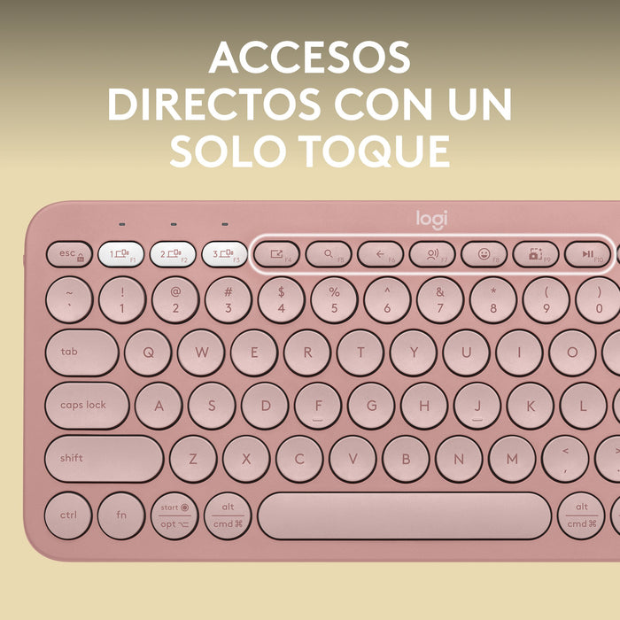 EAN 5099206111271 - Logitech 920-011829 teclado Universal RF Wireless + Bluetooth QWERTY Español Rosa imagen 17