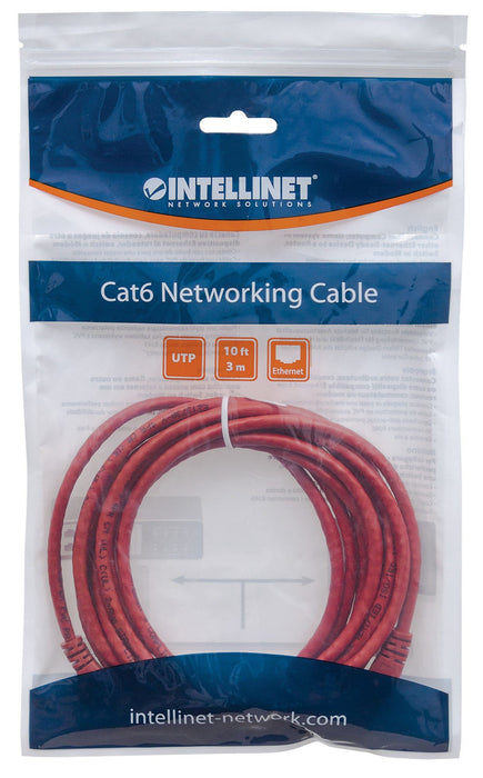 EAN 4040849683695 - Intellinet Cat5e UTP, 3m cable de red Rojo U/UTP (UTP) imagen 4