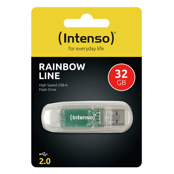 EAN 4034303015245 - Intenso Rainbow Line unidad flash USB 32 GB USB tipo A 2.0 Transparente imagen 3