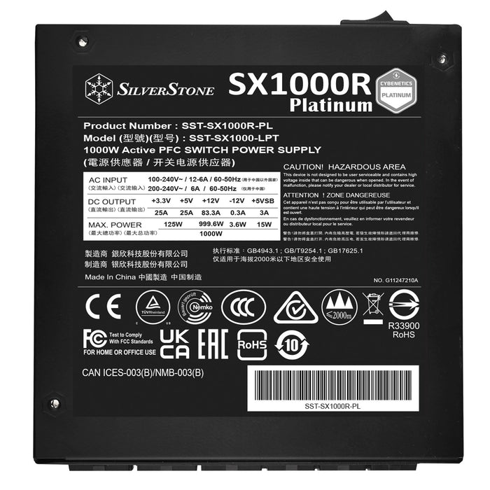 EAN 4710679816173 - Silverstone SX1000R Platinum unidad de fuente de alimentación 1000 W 24-pin ATX SFX-L Negro imagen 6