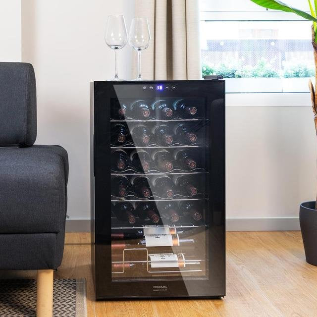 EAN 8435484001243 - Cecotec 00124 enfriador de vino Nevera de vino Independiente Negro 24 botella(s) imagen 4