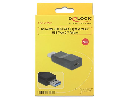 EAN 4043619656967 - DeLOCK 65696 cambiador de género para cable USB 3.1 Gen 2 Type-A USB 3.1 Gen 2 Type-C Negro imagen 2