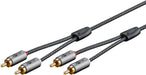 EAN 4040849652912 - Goobay 65291 cable de audio 0,5 m 2 x RCA Negro, Plata imagen 1