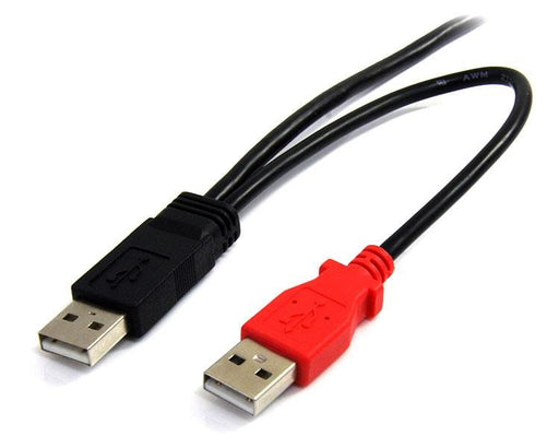 EAN 0065030839174 - StarTech.com USB2HABMY6 cable USB Mini-USB B 2 x USB A Negro, Rojo imagen 2
