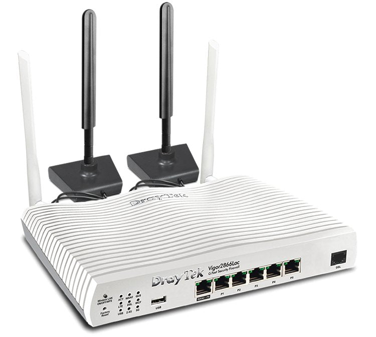 EAN 4710484744135 - DrayTek Vigor 2866L router inalámbrico Gigabit Ethernet Doble banda (2,4 GHz / 5 GHz) 4G Blanco imagen 1