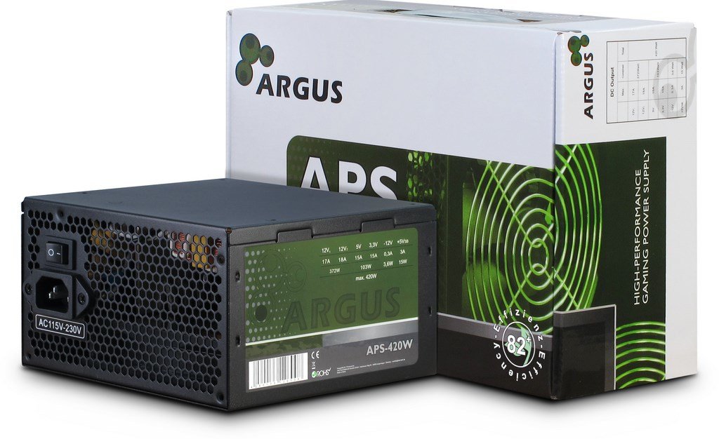 EAN 4260133126008 - Inter-Tech Argus APS unidad de fuente de alimentación 420 W 20+4 pin ATX ATX Negro imagen 3