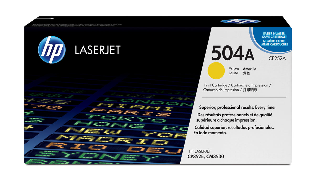 EAN 0883585595716 - HP 504A Yellow Original LaserJet Toner Cartridge cartucho de tóner 1 pieza(s) imagen 1