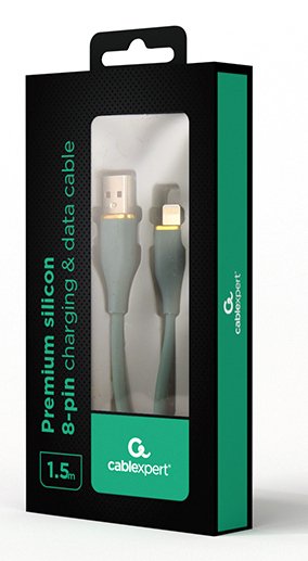 EAN 8716309132237 - Gembird CC-USB2S-AM8PM-1.5M-G cable de conector Lightning 1,5 m Verde imagen 2