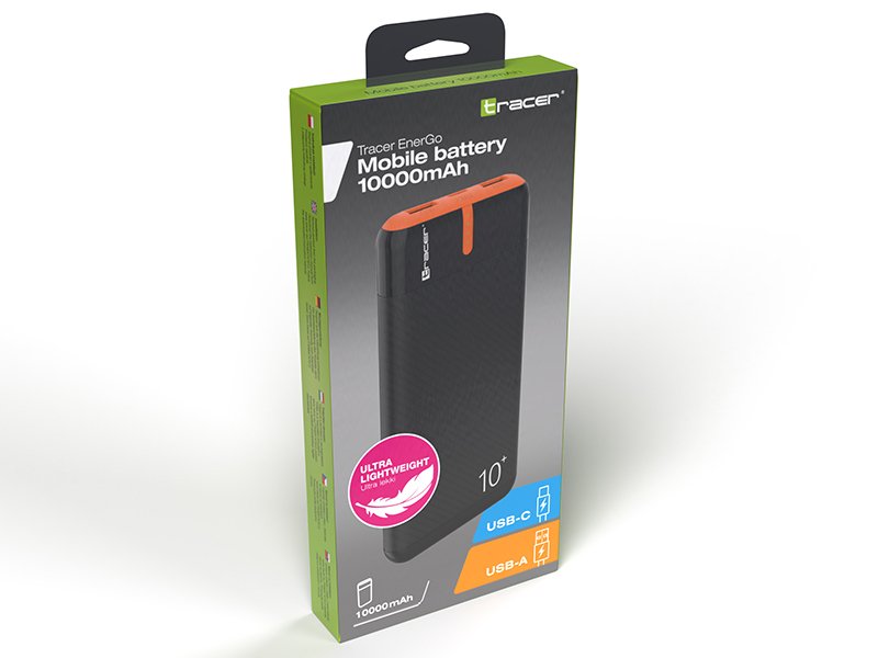 EAN 5907512874776 - Tracer EnerGo 10000 mAh Negro, Naranja imagen 9