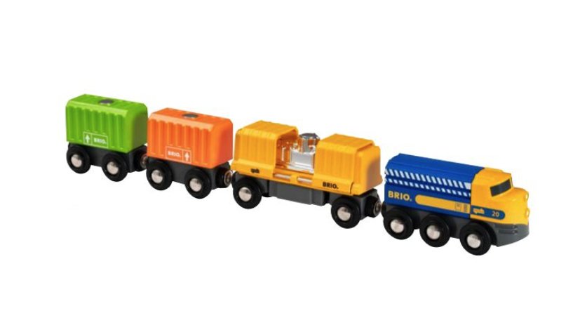 EAN 7312350339826 - BRIO Three-Wagon Cargo Train imagen 1