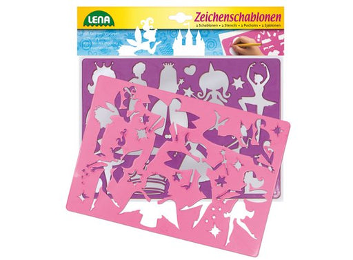 EAN 4006942750504 - Simm Spielwaren Stencils Princess & Elves Multicolor Plástico Plantilla de estarcido imagen 1