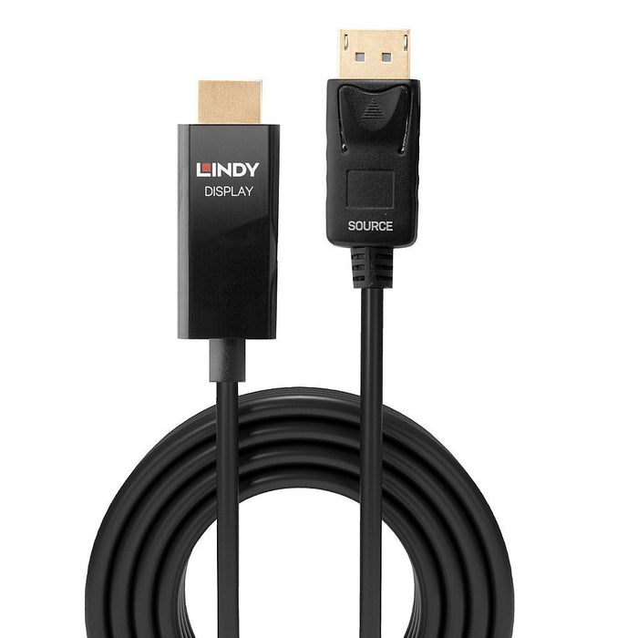 EAN 4002888409247 - Lindy 40924 adaptador de cable de vídeo 0,5 m DisplayPort HDMI tipo A (Estándar) Negro imagen 2