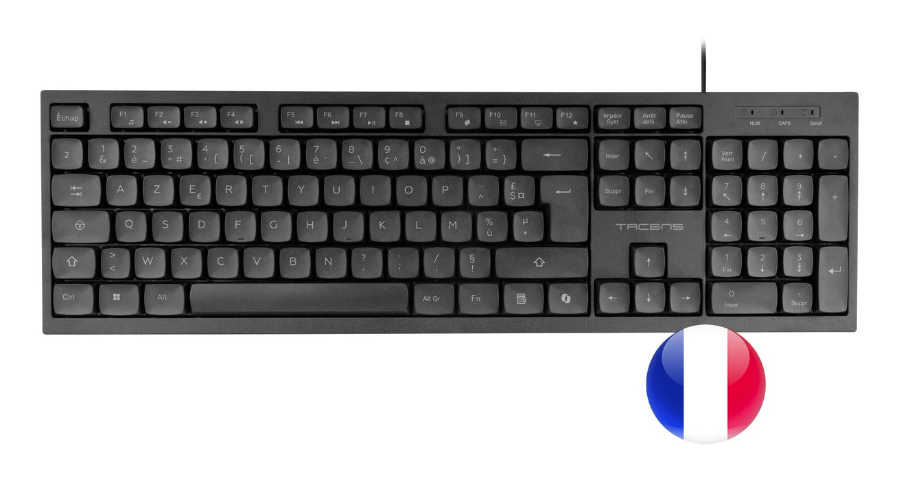 EAN 8435693113027 - Tacens Anima ACP02FR teclado Ratón incluido Hogar / Oficina USB AZERTY Francés Negro imagen 5