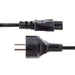 EAN 0065030894340 - StarTech.com 753E-3M-POWER-LEAD cable de transmisión Negro CEE7/7 C5 acoplador imagen 3