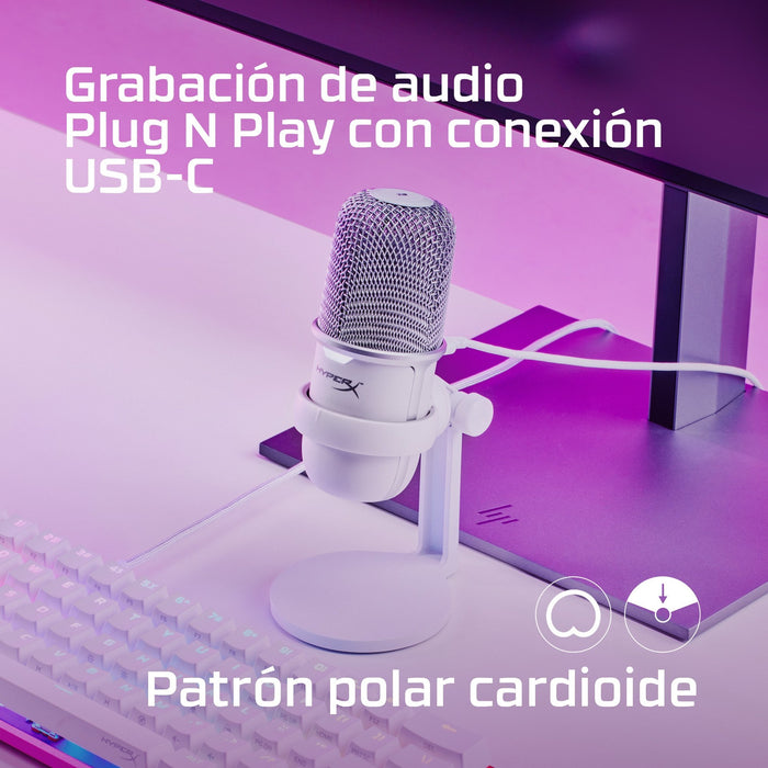 EAN 0196188736920 - HyperX SoloCast - USB Microphone (White) Micrófono para videoconsola imagen 8