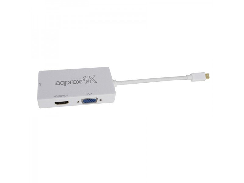 EAN 8435099522935 - Approx appC37 DisplayPort VGA + HDMI + DVI Blanco imagen 4