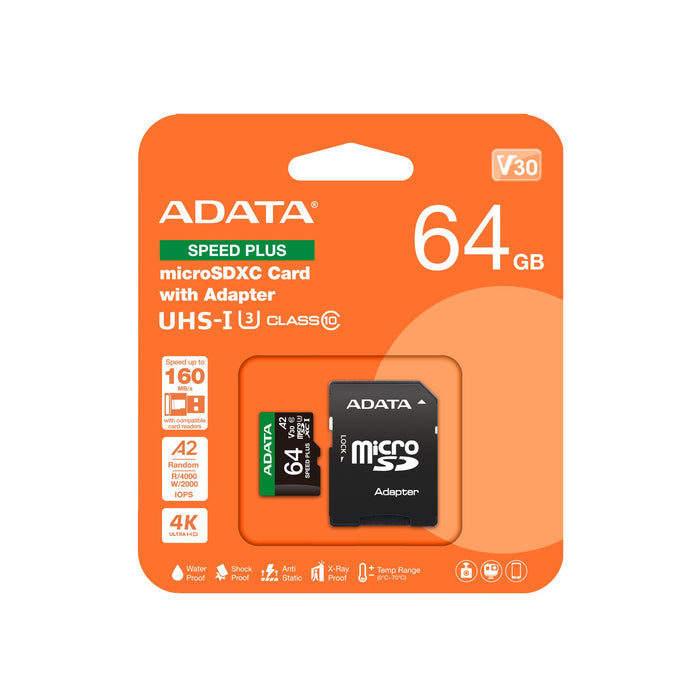 EAN 4711085949196 - ADATA Speed Plus 64 GB MicroSDXC Clase 10 imagen 3