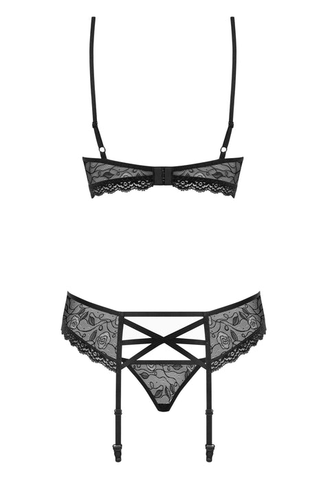 EAN 5901688214633 - Obsessive 818-SEG-1 S/M conjunto de ropa interior y bodi Conjunto de lencería Negro Elastano, Poliamida imagen 6