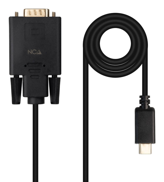 EAN 8433281015296 - Nanocable 10.15.5202 adaptador de cable de vídeo 1,8 m USB Tipo C VGA (D-Sub) imagen 1