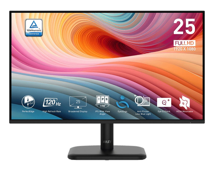 EAN 4711377286800 - MSI PRO MP251LDE E2 pantalla para PC 62,2 cm (24.5") 1920 x 1080 Pixeles Full HD LED Negro imagen 1