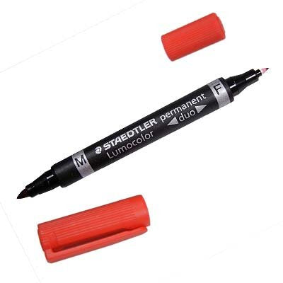 EAN 4007817348406 - Staedtler Lumocolor Duo marcador permanente Punta redonda/fina Rojo 1 pieza(s) imagen 1