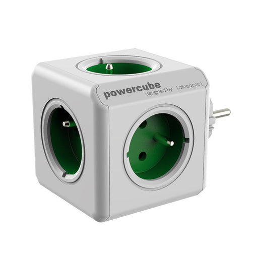 EAN 8718444081166 - Allocacoc PowerCube Original (E) base múltiple 5 salidas AC Verde, Blanco imagen 1