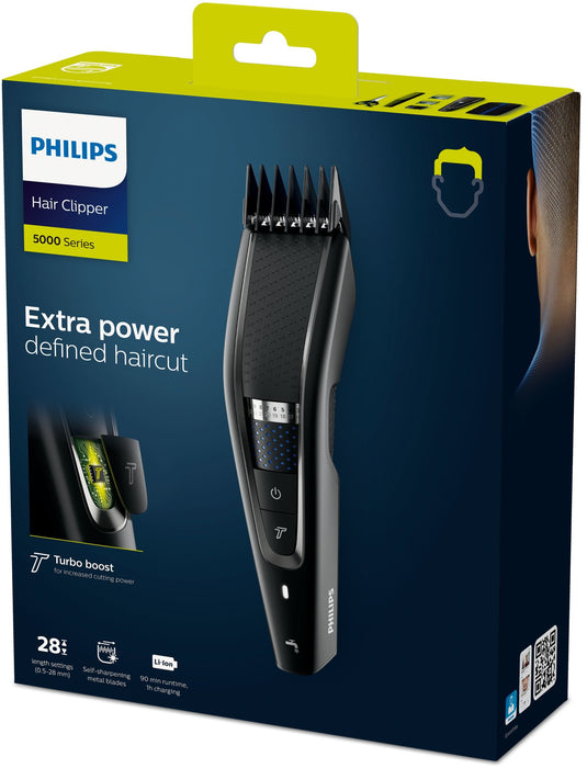 EAN 8710103901587 - Philips 5000 series HC5632/15 cortadora de pelo y maquinilla Negro 28 Ión de litio imagen 4