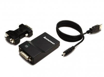 EAN 0611102278237 - Lenovo USB 3.0 - DVI/VGA Adaptador gráfico USB 2048 x 1152 Pixeles Negro imagen 2