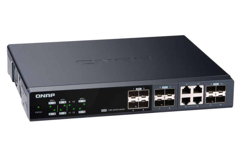 EAN 4713213517826 - QNAP QSW-M1204-4C switch Gestionado 10G Ethernet (100/1000/10000) Negro imagen 8