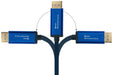EAN 4014619554621 - Alcasa 4812-CSF020B adaptador de cable de vídeo 2 m USB Tipo C DisplayPort Azul imagen 5