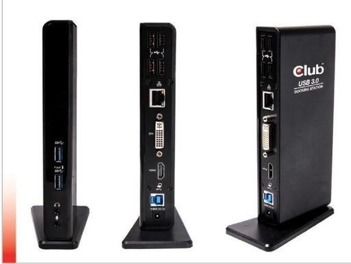 EAN 8717249401018 - CLUB3D SenseVision USB3.0 Dual Display Docking Station Alámbrico USB 3.2 Gen 1 (3.1 Gen 1) Type-A Negro imagen 1