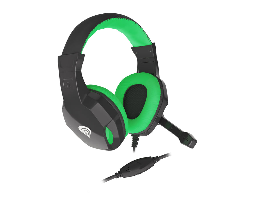 EAN 5901969420128 - GENESIS ARGON 100 Auriculares Alámbrico Diadema Juego Negro, Verde imagen 3