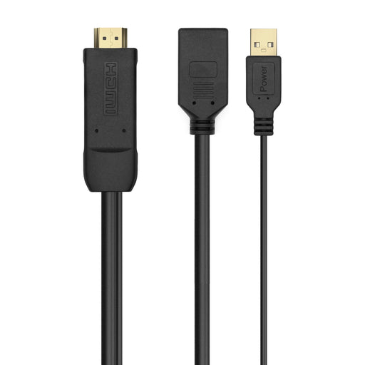 EAN 8436574707373 - AISENS A122-0642 adaptador de cable de vídeo 0,1 m HDMI tipo A (Estándar) DisplayPort + USB Type-A imagen 1