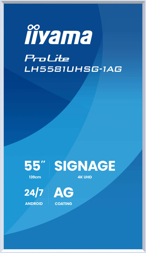 EAN 4948570125616 - iiyama LH5581UHSG-1AG pantalla de señalización Panel plano interactivo 138,7 cm (54.6") Wifi 500 cd / m²  imagen 2