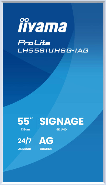 EAN 4948570125623 - iiyama LH6581UHSG-1AG pantalla de señalización Panel plano interactivo 163,8 cm (64.5") Wifi 500 cd / m²  imagen 2
