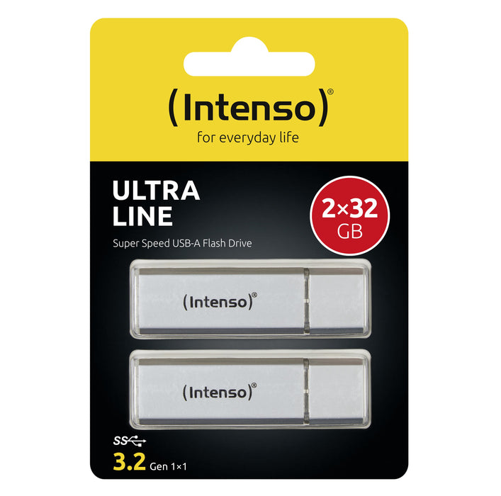 EAN 4034303032303 - Intenso Ultra Line 2 x 32GB unidad flash USB USB tipo A 3.2 Gen 1 (3.1 Gen 1) Plata imagen 4