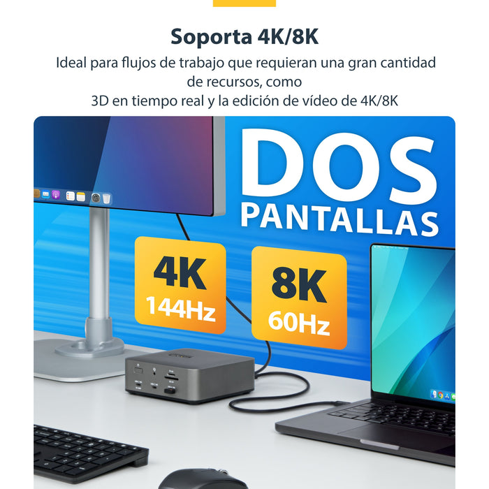 EAN 0065030920360 - StarTech.com TBLT5MM50CM240W cable Thunderbolt 0,5 m 80 Gbit/s Negro imagen 12