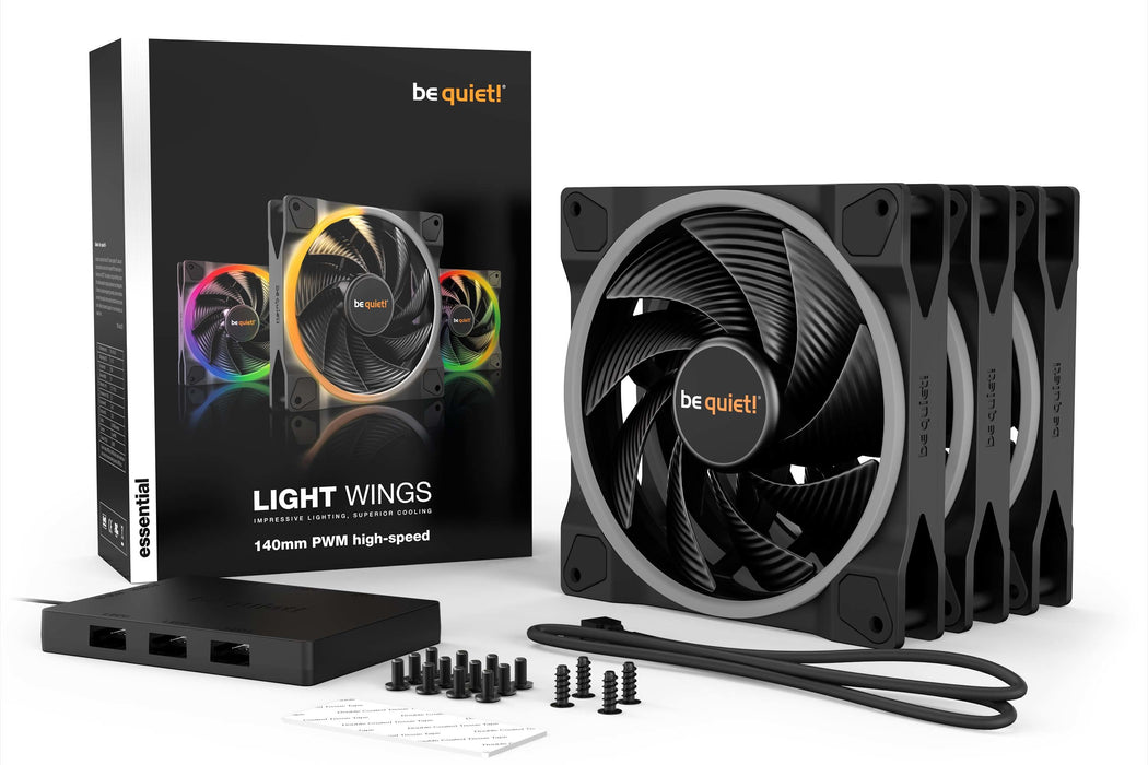 EAN 4260052188835 - be quiet! Light Wings | 140mm PWM Triple Pack high-speed Carcasa del ordenador Ventilador 14 cm Negro 3 p imagen 6