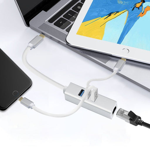 EAN 4005938883905 - Helos 288390 hub de interfaz USB Tipo C 5000 Mbit/s Plata imagen 2