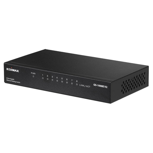 EAN 4717964703699 - Edimax GS-1008E V2 switch No administrado Gigabit Ethernet (10/100/1000) Negro imagen 2