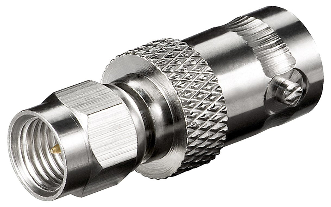 EAN 4040849118562 - Goobay 11856 cambiador de género para cable SMA BNC Plata imagen 1