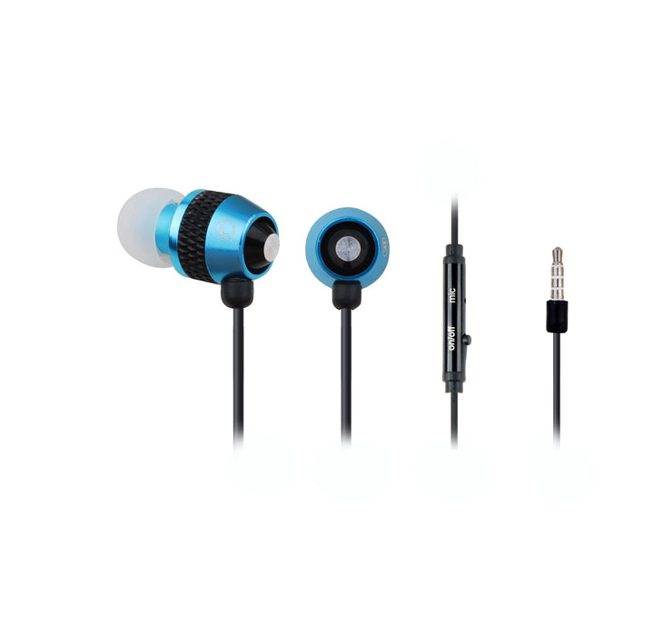 EAN 8716309077187 - Gembird MHS-EP-002 auricular y casco Auriculares Alámbrico Dentro de oído Llamadas/Música Negro, Azul imagen 1
