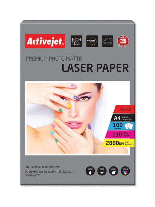 EAN 5901443100027 - Activejet AP4-110M100L papel fotográfico Blanco imagen 1