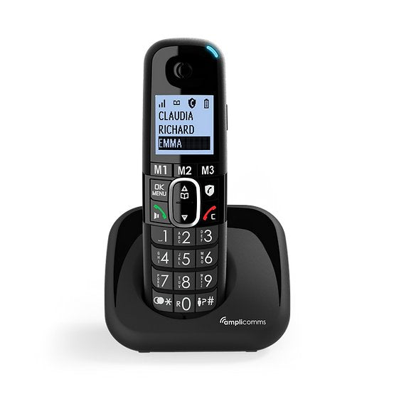 EAN 3700601423327 - amplicomms BigTel 1500 Teléfono DECT Identificador de llamadas Negro imagen 1