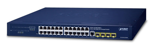EAN 4711605285698 - PLANET IPv4/IPv6, 24-Port Gestionado L2/L4 Gigabit Ethernet (10/100/1000) 1U Azul imagen 1