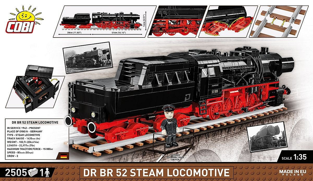 EAN 5902251062828 - COBI DR BR 52 Steam Locomotive imagen 4