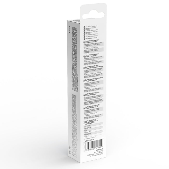 EAN 5901986049999 - Savio rc-25 mando a distancia IR inalámbrico TV Botones imagen 3